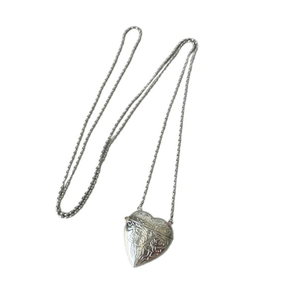 Elegant Shoulder Handbag Love Heart Pendant Necklace Handmade Choker for Women