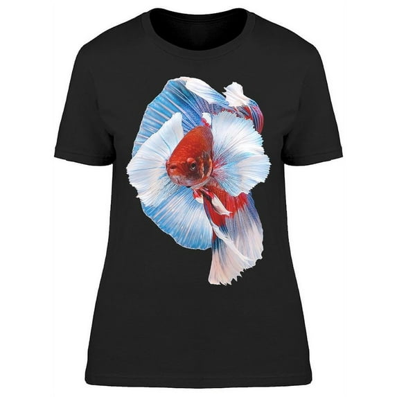 Elegant Siam Betta Fish T-Shirt Women -Image by Shutterstock, Female Large