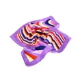 thumbnail image 1 of Elegant Silk Feel Wave & Square Design Satin Square Scarf, 1 of 3
