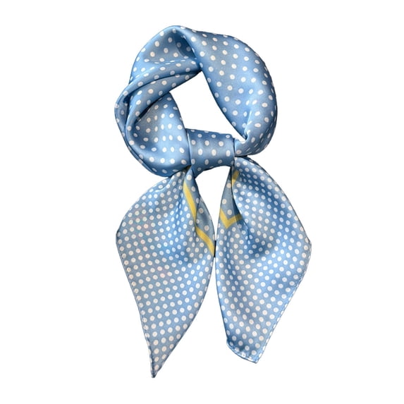 Elegant Silk Scarf Square Pattern Festive Parties Everyday Glam Women Fashion Accessory Soft Lightweight Hair Neck Wrap