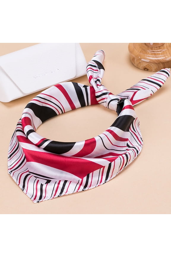 Elegant Silk Scarf for Everyday Home Square Neck Accessory Ideal for Daily Casual and Attire, Black