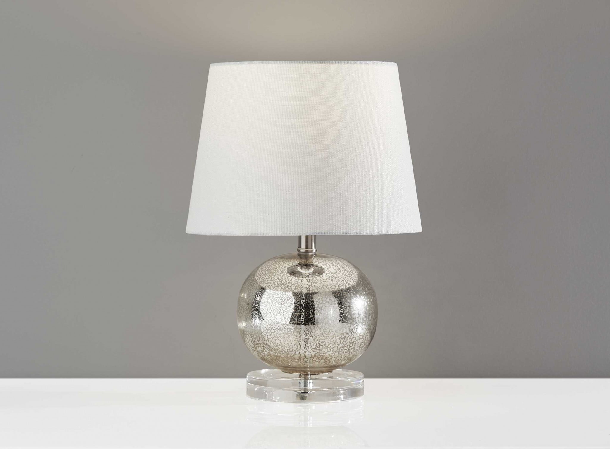 Elegant Silver Mercury Glass Table Lamp - Walmart.com