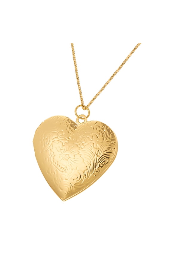 Elegant Silver Plated Love Heart Photo Locket Necklace Customizable Adjustable Length Unique Carved Flower Pattern