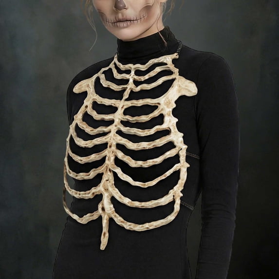 Elegant Skeleton Skeletonize Theme Coat For Halloween Cosplay Gothic Outerwear For Party Events Top Unisex