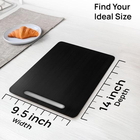 Elegant Sliding Tray for Your Coffee Maker & Heavy Kitchen Appliances - Sturdy, Slides Easily from Under The Cabinet (Black, 9.5”W x 14”D)