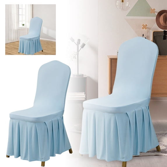 Elegant Slipcover Cushion Protectors For Dining And Living Room Chairs Polyester Decorative Seat Covers With Skirt Design Easy Installation And Cleaning