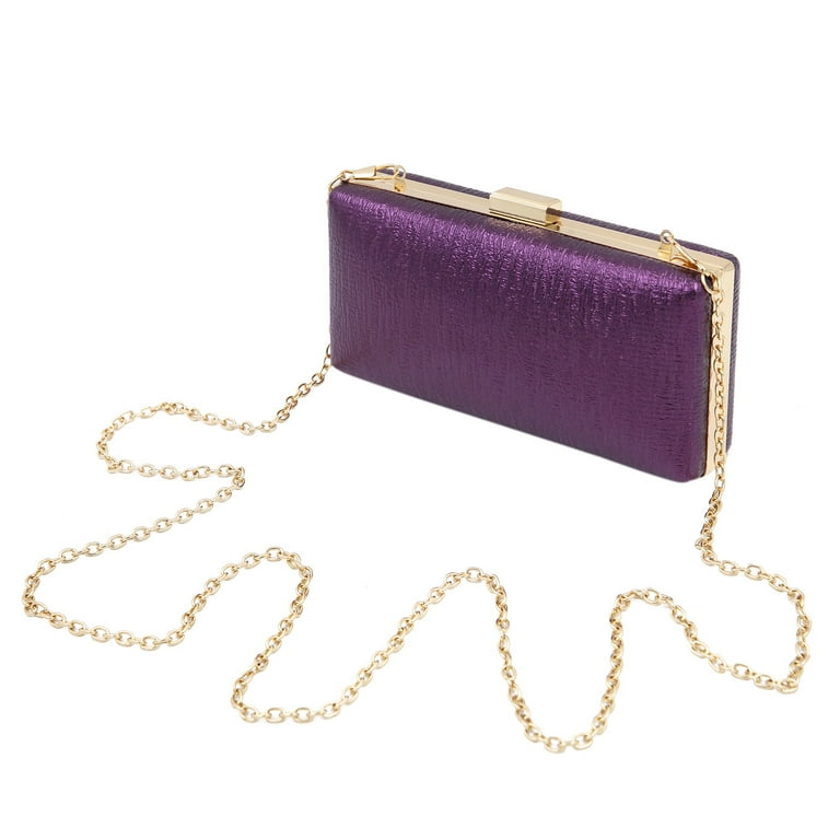 Hard clutch wallet with clasp top