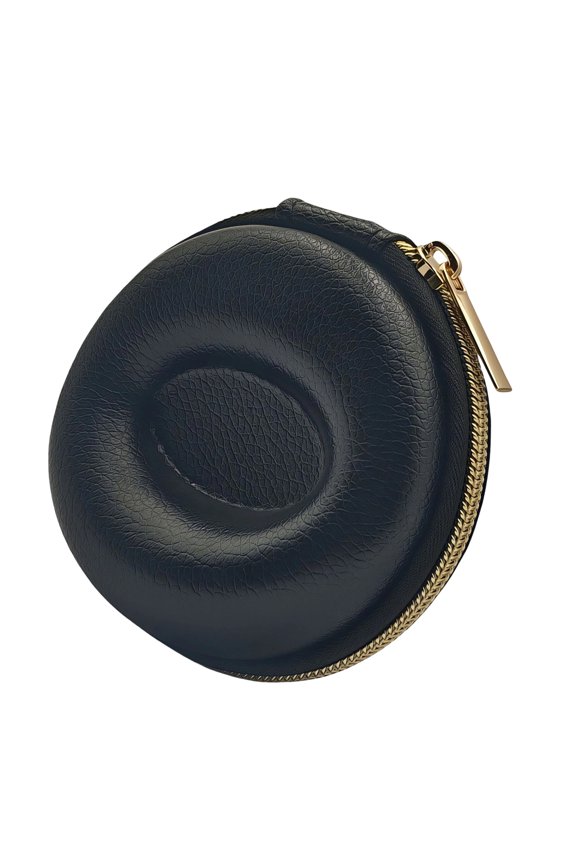 Elegant Small Watch Holder with Waterproof Exterior & Secure Zipper Protective Watch Keeper Versatile Round Watches Case for Safekeeping Valuables