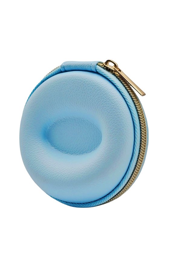 Elegant Small Watch Holder with Waterproof Exterior & Secure Zipper Protective Watch Keeper Versatile Round Watches Case for Safekeeping Valuables