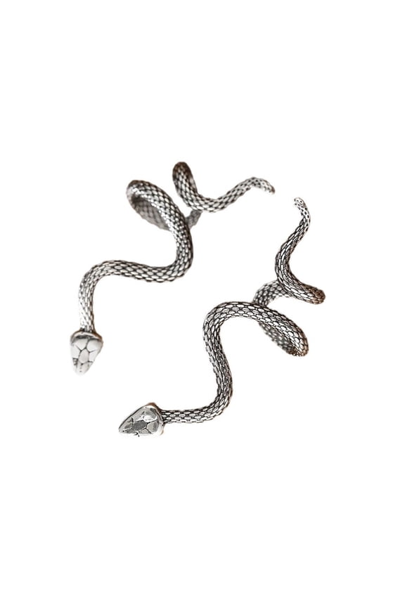 Elegant Snake Coil Earrings Hypoallergenically Alloy Jewelry for Women Unique Twist Design Serpents Ear Accessories