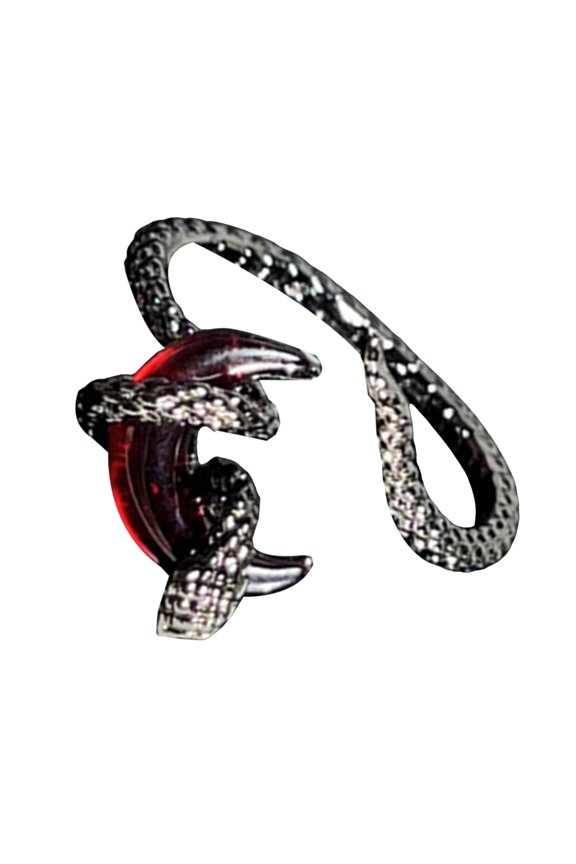 Elegant Snake Wrap Rings Featuring Moon Designs Detail Party Decoration