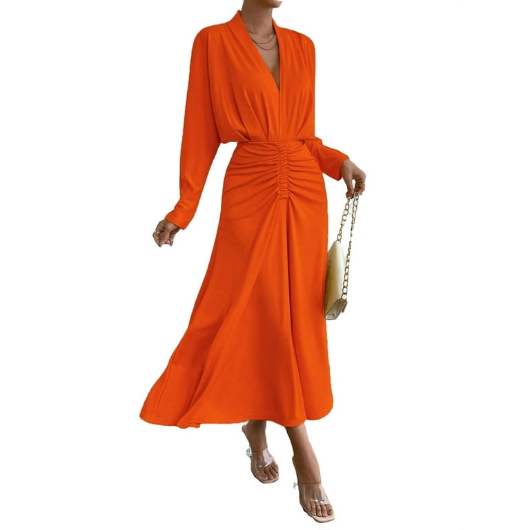 Elegant Solid O Neck A Line Dresses Elegant Solid O Neck A Line Dresses