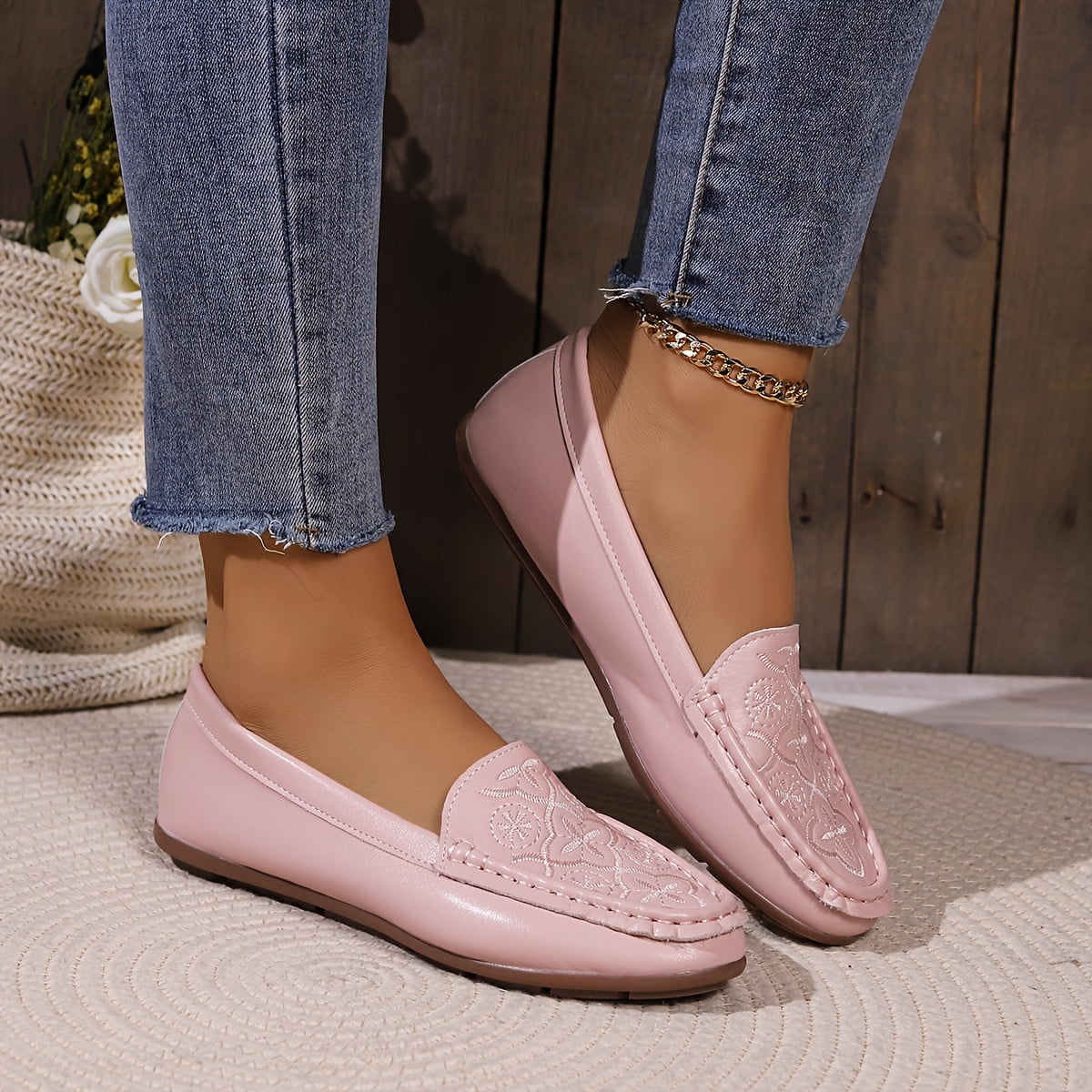 Elegant Solid Color Kitten Heels with Ankle Strap - Chic & Versatile