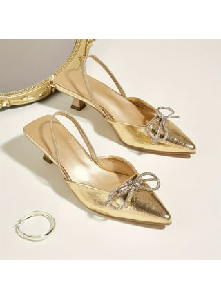 Gold Kitten Heel
