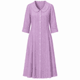 thumbnail image 1 of Elegant Solid Color Short Sleeve Neck Dress For Loose Casual Holiday Midi Dress With Pleated Detailing And Collar, 1 of 3