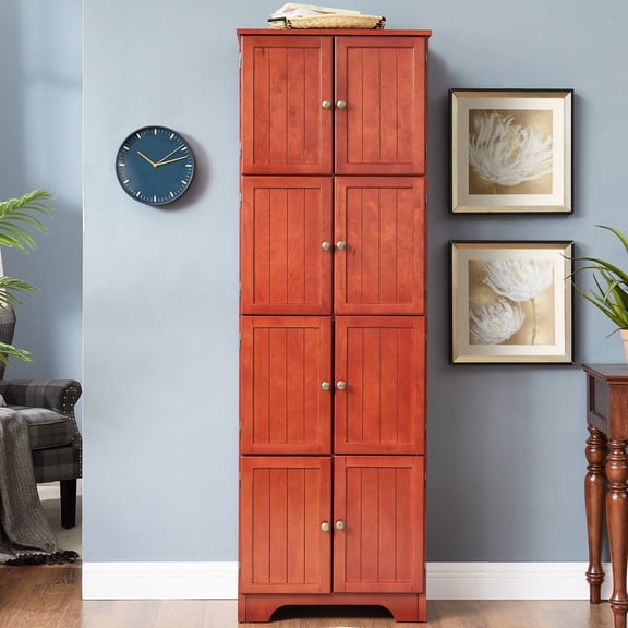 Elegant Solid Color Storage Cabinet | Useful in Various Rooms | Establish a Timeless Aesthetic and Organize Items