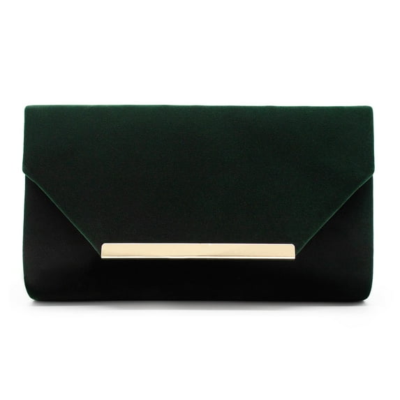 Elegant Solid Color Velvet Clutch Evening Bag Handbag