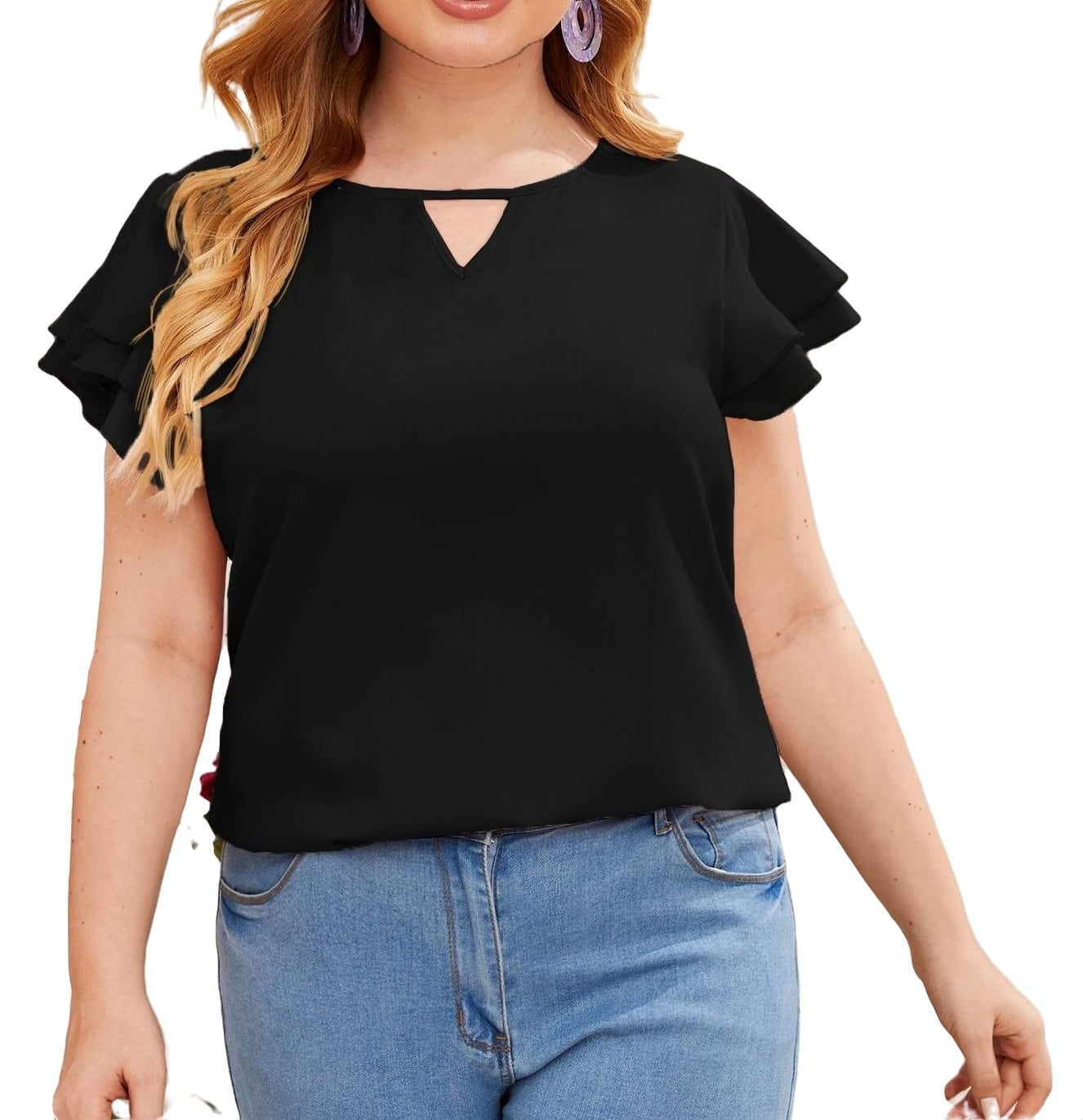 Elegant blouses cheap plus size