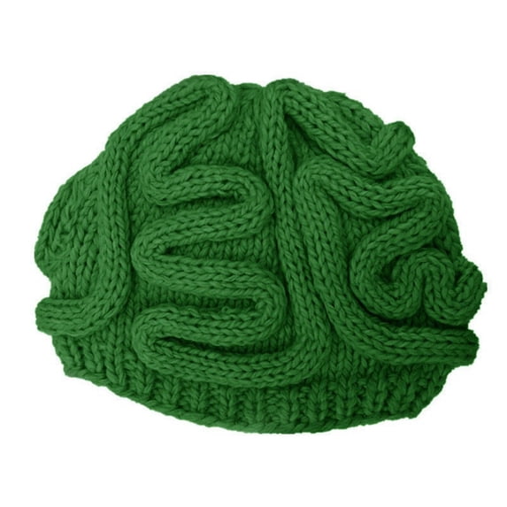 Hat for Women Mens Hats Solid Color Spoof Fun Brain Hat Hand Knitted Multi Color Fashionable Casual Brain Hat