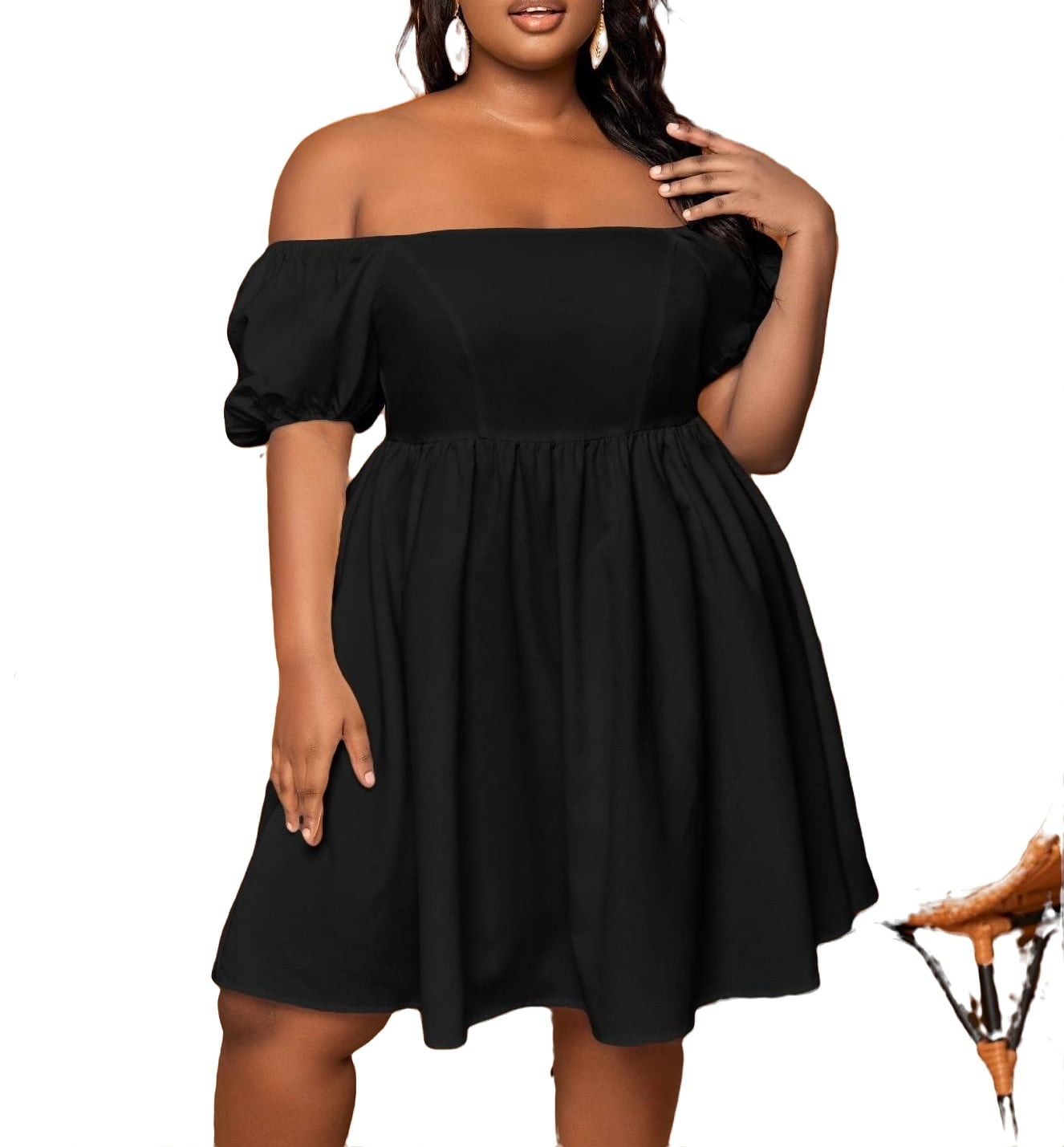 black plus size dresses