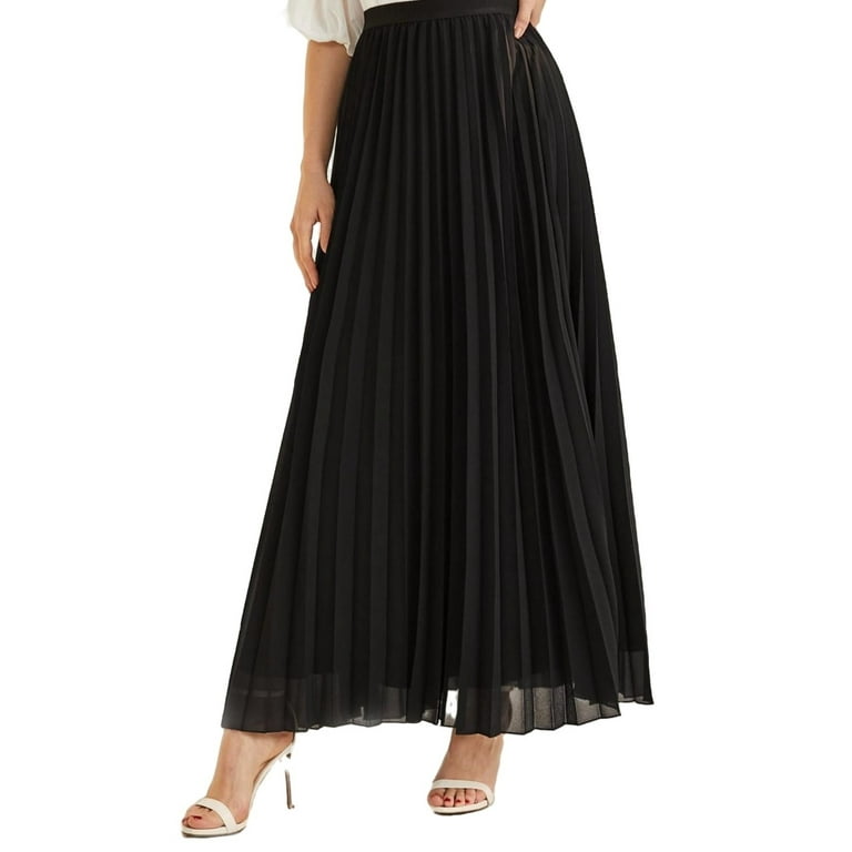 Black pleated skirt walmart sales