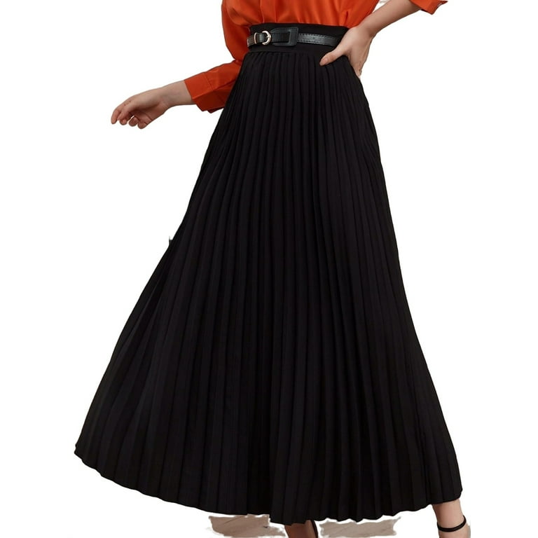 Long shops black skirt walmart