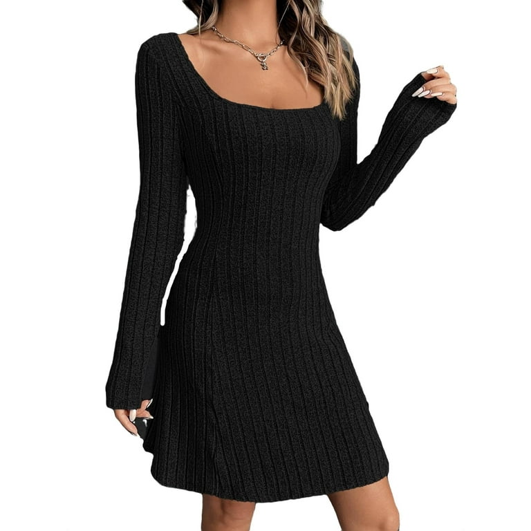 Walmart long black dress cheap