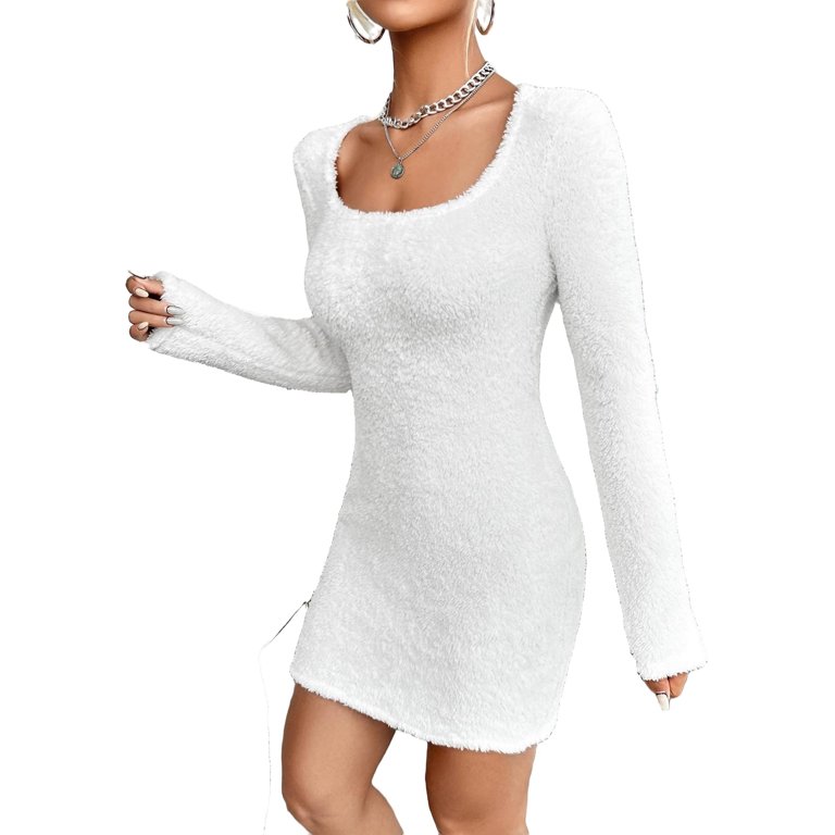 Walmart store white dress