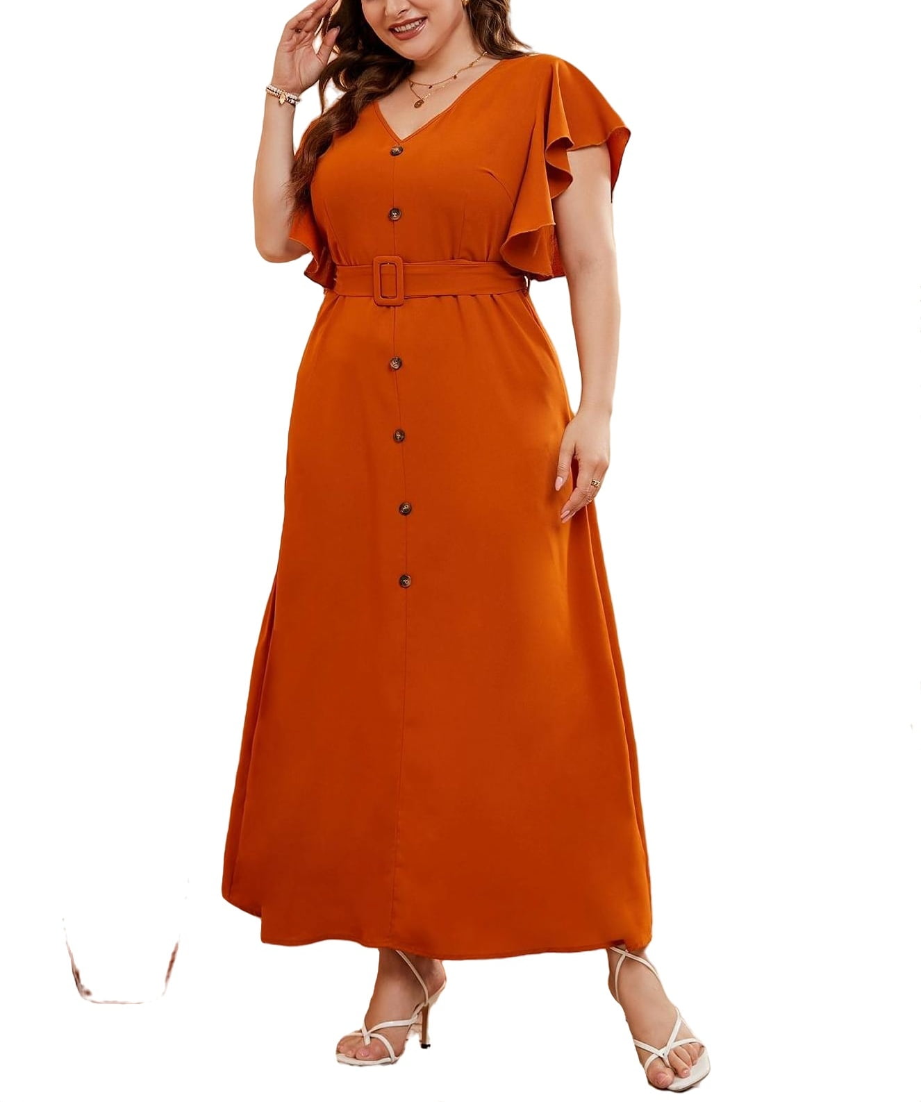 Floor Length V Neck Shimmery Wholesale Plus Size Evening Dresses