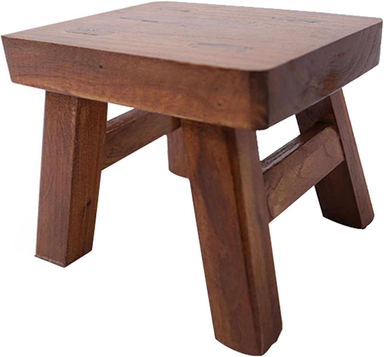 Elegant Solid Wood Step Stool For Kids And Adults, Natural Wood Oil ...