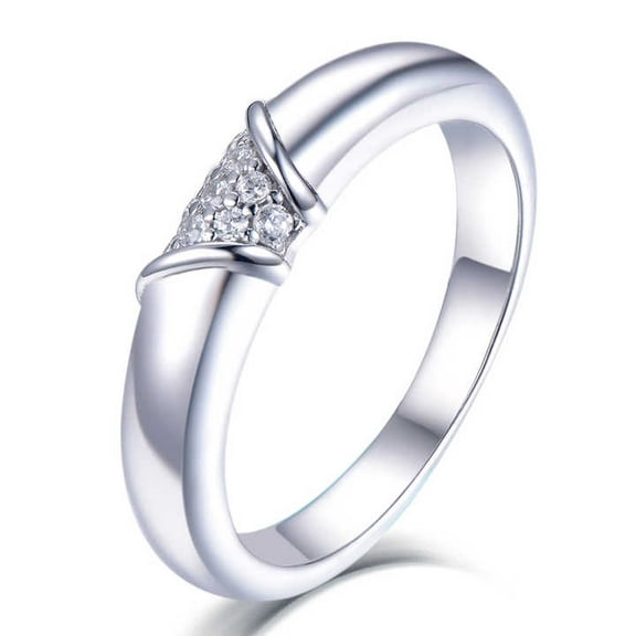 Elegant Solitaire Promise Rings For Anniversary Gift 1.5 Ct Diamond 14K White Gold Over