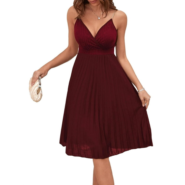 Walmart clearance burgundy dresses