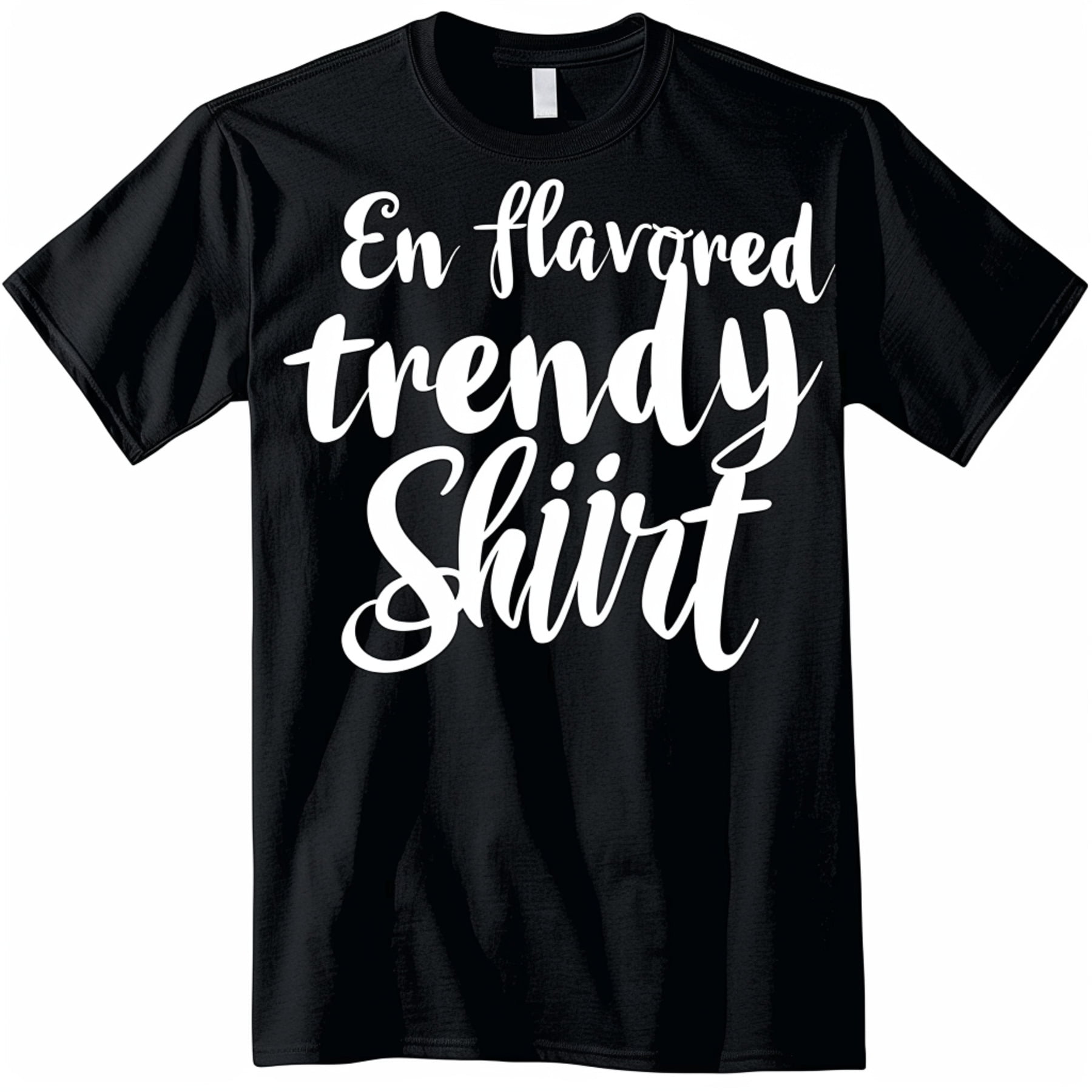 Elegant Spanish Cursive T Shirt En Erer Flavored Trendy Design Stylish