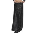 thumbnail image 1 of Elegant Sparkling Sequins Stretchy Long Skirt for Women Elastic High Waist A Line Skirt for Formal Parties and Night Out, 1 of 9