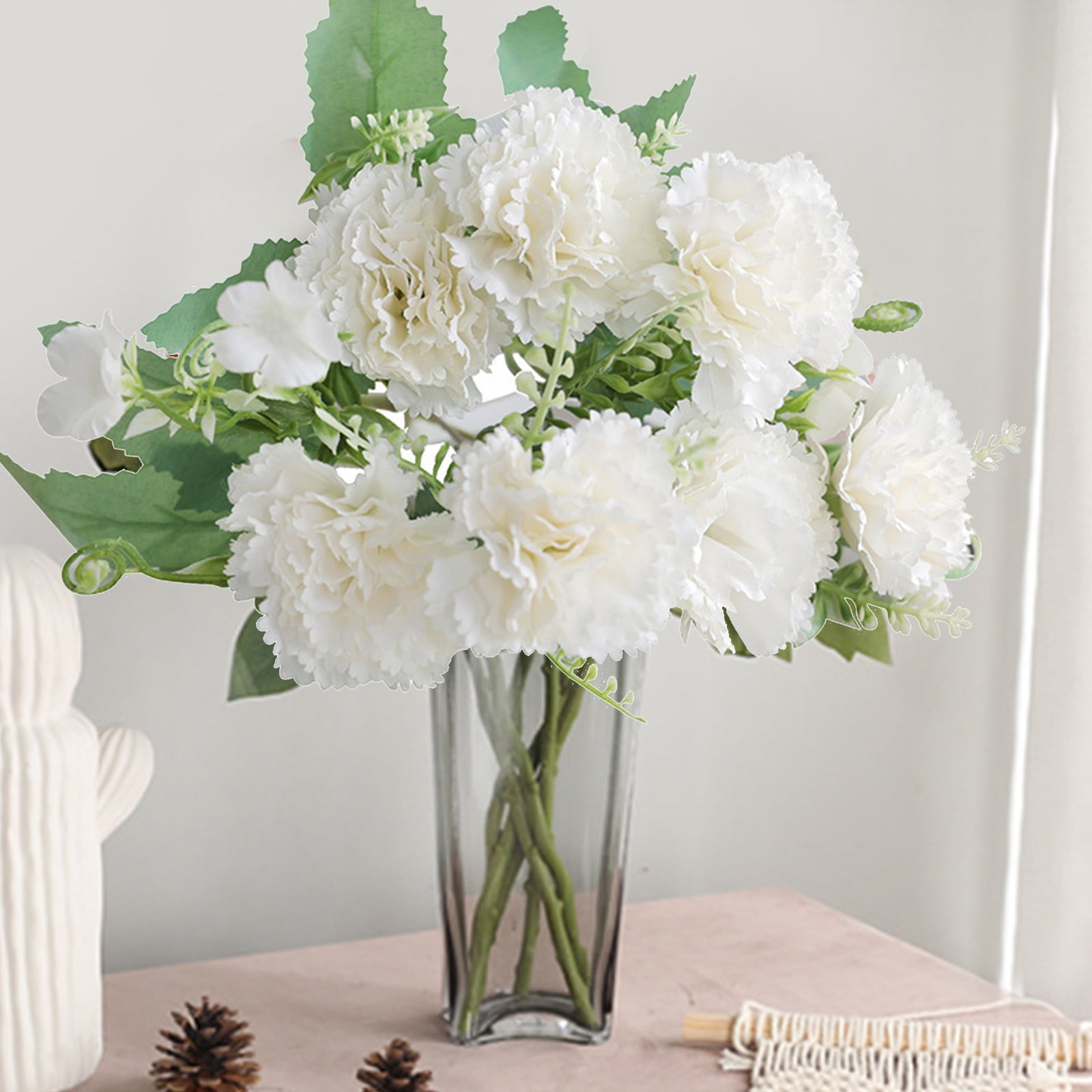Spring Carnations Elegant Spring Carnation Bouquet for Living Room Entrance and Daytime ...