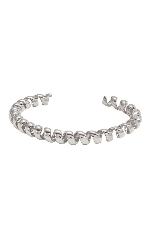 Elegant Spring Coil Bracelet For Women Stainless Steel Open Bangle Minimalist Design Jewelry Gift For Any Occasion