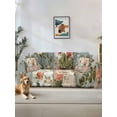 thumbnail image 1 of Elegant Spring Floral Couch Cover for 2 Cushion Sofa, Farmhouse Summer Botanical Plaid Washable Loveseat Sofa Covers Slipcover for Sectional Sofas L-Shaped, Couch Throw Cover 71"x118", 1 of 9