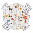 thumbnail image 1 of Elegant Spring Floral Round Tablecloth for 36-44 Inch Tables,Fitted Table Cover with Elastic Edge,Watercolor Botanical Butterfly Waterproof Outdoor Table Cloth Protector for Patio Garden Dinner, 1 of 9