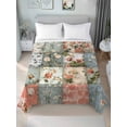 thumbnail image 1 of Elegant Spring Floral Twim Size Flat Sheet, Wrinkleproof & Fadeproof Cooling Flat Bed Sheet Only, Farmhouse Summer Botanical Plaid Breathable Soft Bedding Top Sheets 66 x 96 Inches, 1 of 8