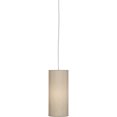 thumbnail image 1 of Elegant Srkashlteni Pendant Light | White Finish with Bone Dupioni Fabric Shade | Medium Porcelain E26 Socket | 14-inch Height, Versatile Home Lighting Fixture for Any Décor, 1 of 2