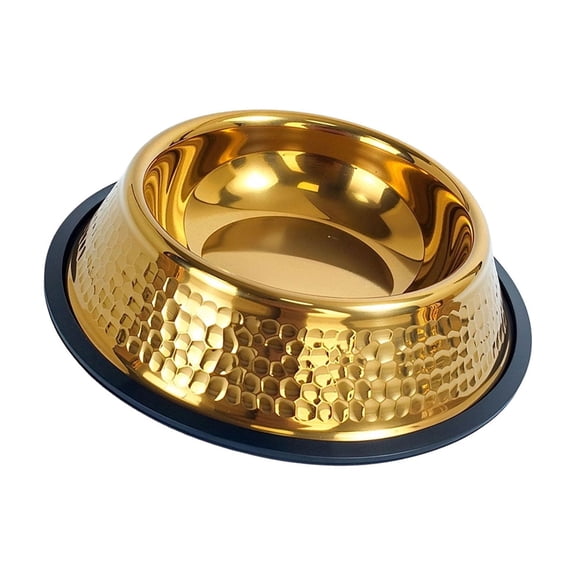 Elegant Stainless Steel Dogs Bowl With Nonskid Bottom And Rounded Safe Edges for Small Dogs and Dog