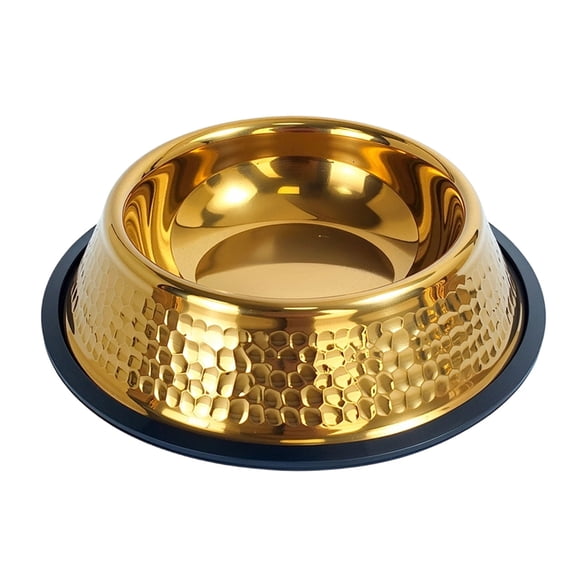 Elegant Stainless Steel Dogs Bowl With Nonskid Bottom And Rounded Safe Edges for Small Dogs and Dog