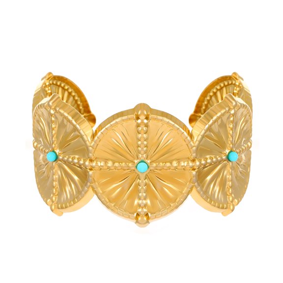 Elegant Stainless Steel Gold Plated Bangle Elegant Formal Casual Occasions