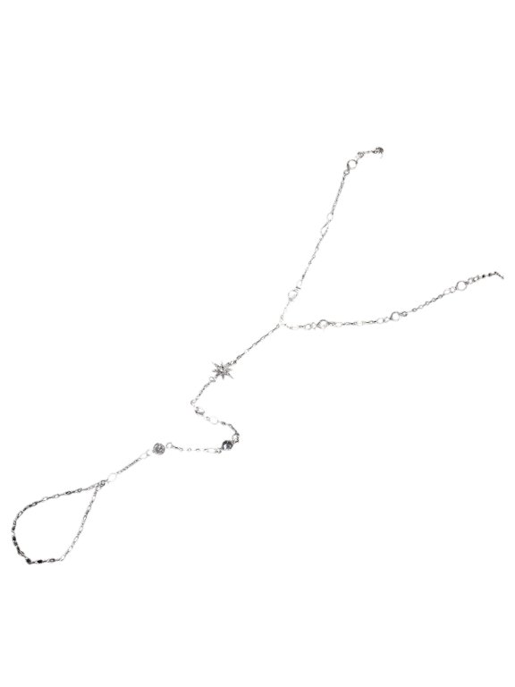 Elegant Star Designs Finger Mitten Dainty Chain Hand Jewelry for Women Fashionable Gifts Ideas Everyday Wear