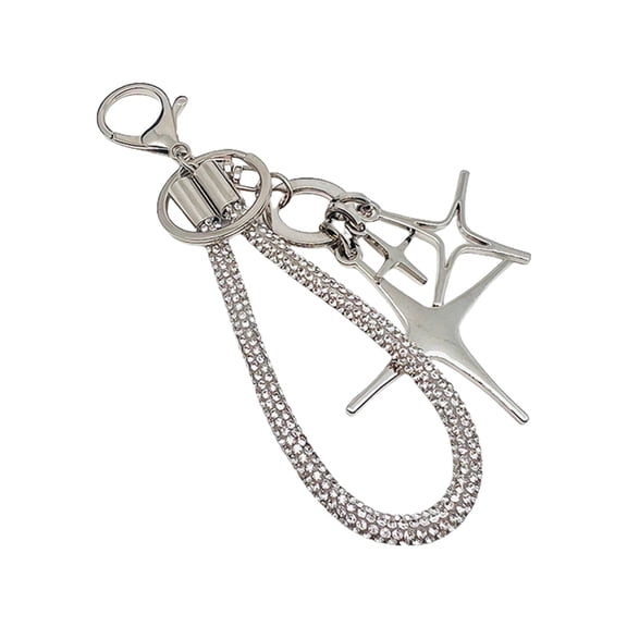 Elegant Star Keychain Decoration with Sturdy Rope and Sturdy Alloy Materials