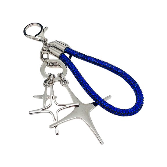 Elegant Star Keychain Decoration with Sturdy Rope and Sturdy Alloy Materials