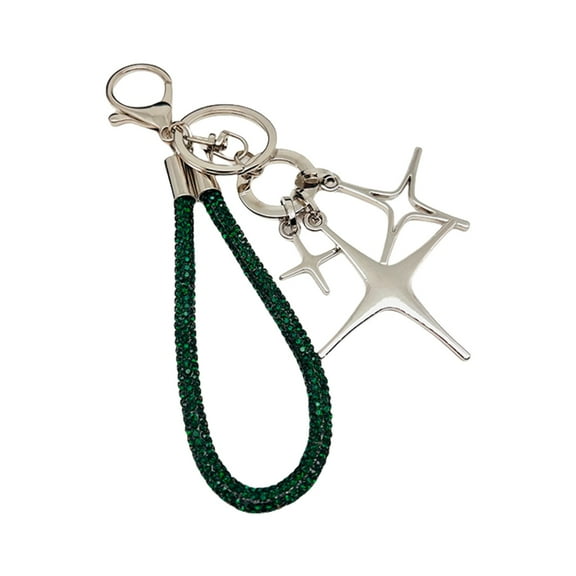 Elegant Star Keychain Decoration with Sturdy Rope and Sturdy Alloy Materials