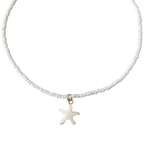 Elegant Starfishes Beaded Necklace for Everyday Wear or Special Occasions Portable and Sturdy Jewelry for Women