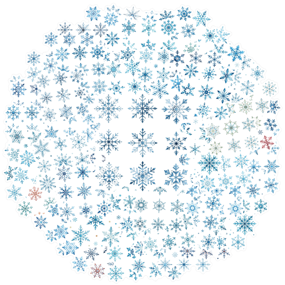 Elegant Stationery Stickers Intricate Winter Stickers Exquisite Kids Stickers for Luggage Suitcase