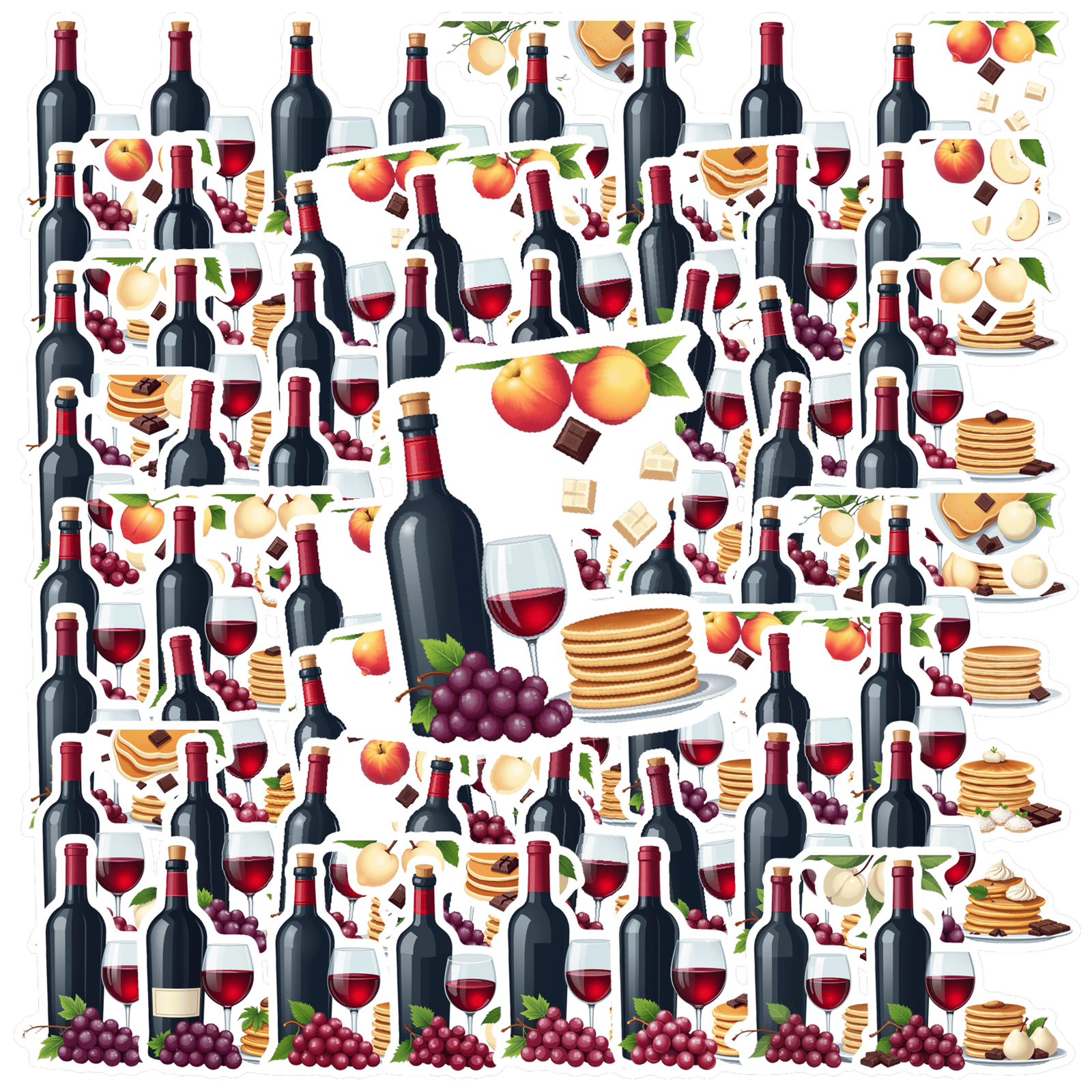Elegant Stationery Stickers Retro Sticker Pack Gourmet Stickers for ...
